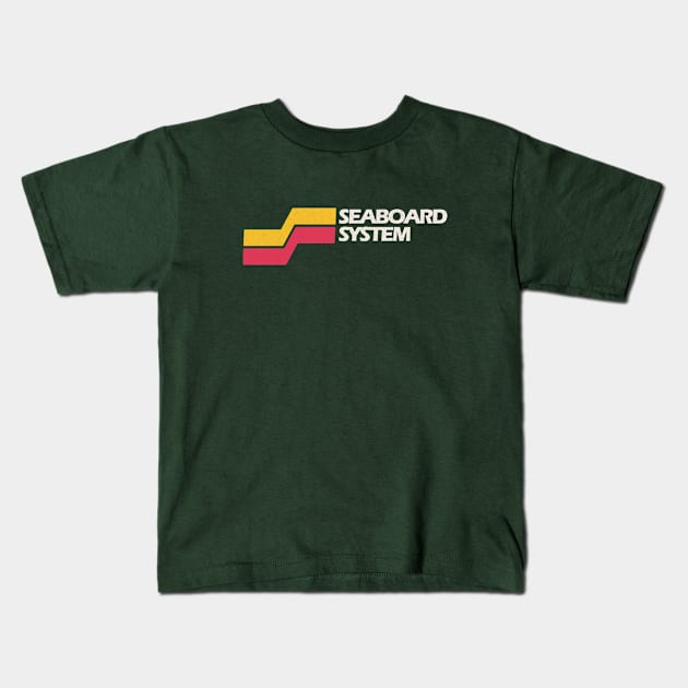 Seaboard System Railroad Kids T-Shirt by Turboglyde